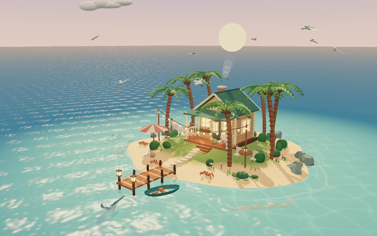 海岛小屋实际运行画面