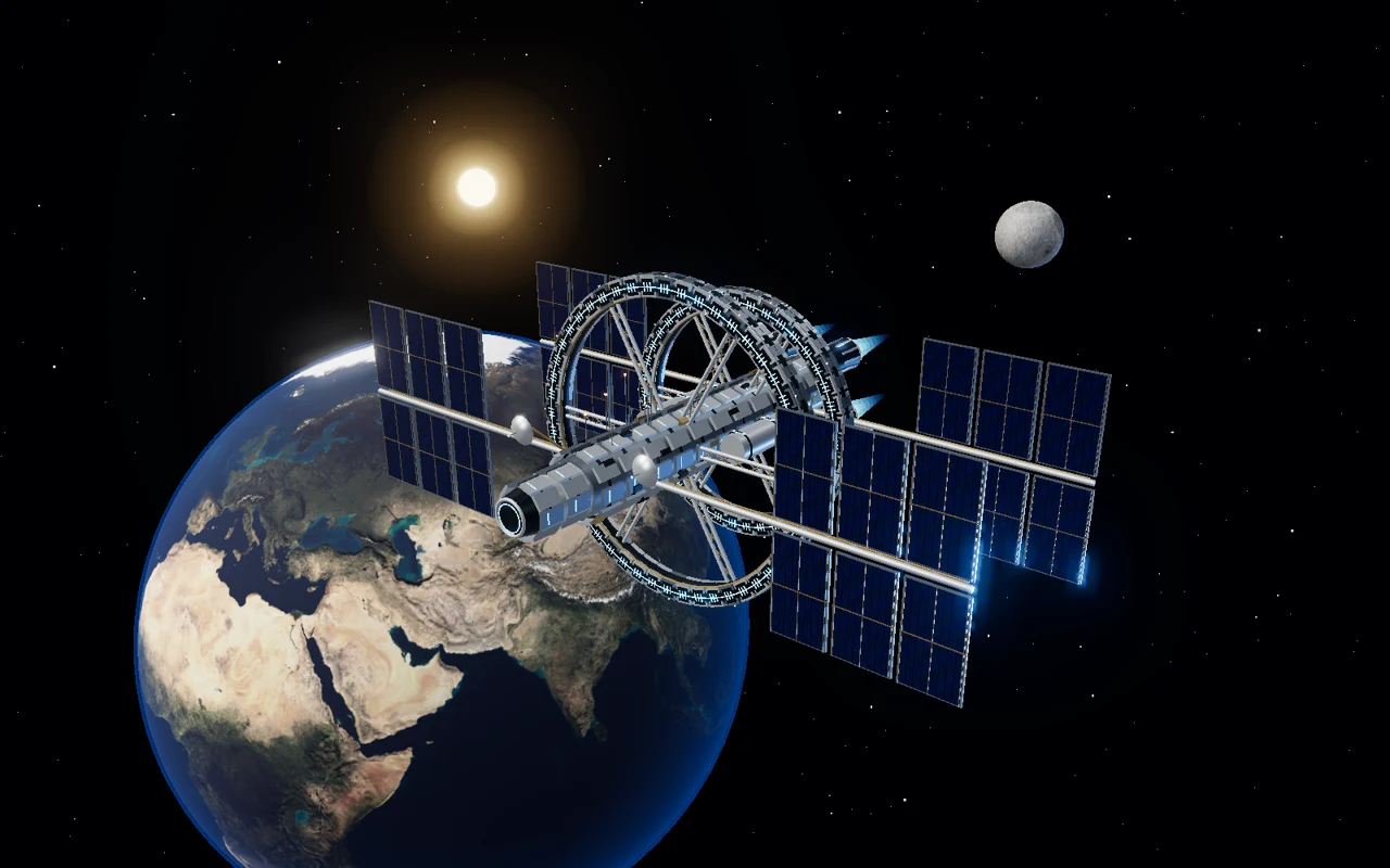 宇宙空间站实际运行画面